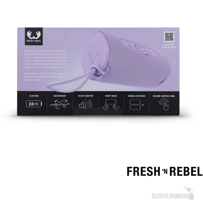 1RB7400 I Fresh 'n Rebel Bold M2 Waterbestendige Bluetooth Speaker lila