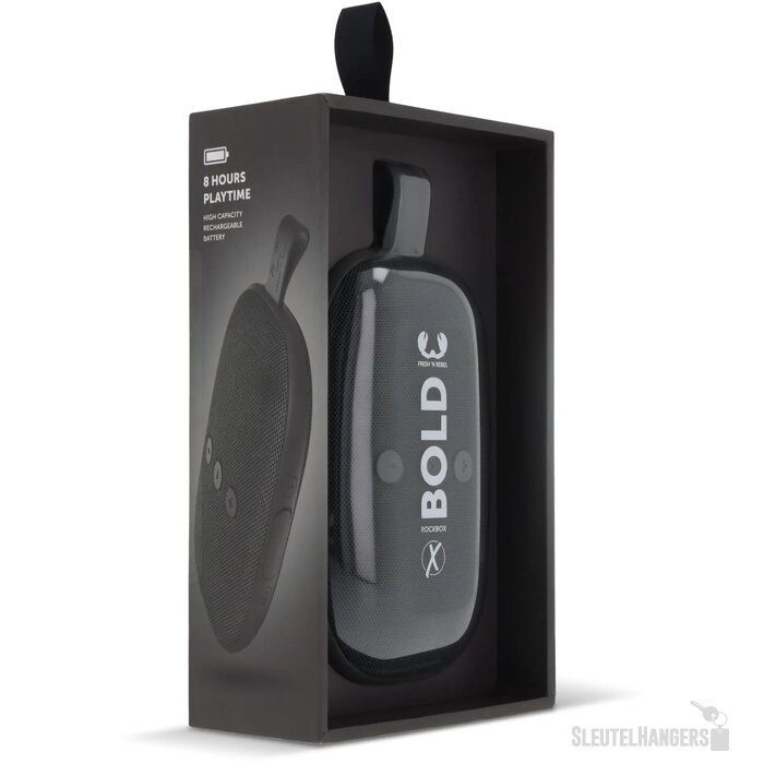 1RB6600 | Fresh 'n Rebel Rockbox Bold X waterproof TWS speaker donker grijs