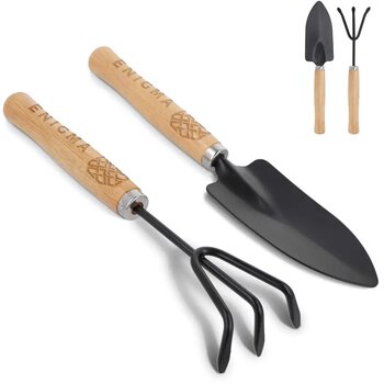 2-delige Tuingereedschap set natuur