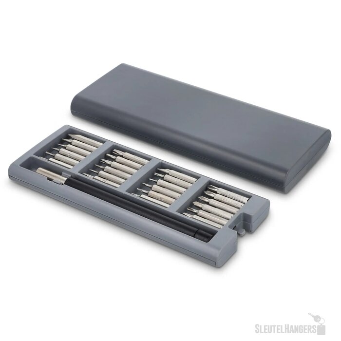24-in-1 Precisie Schroevendraaierset met organizer grijs