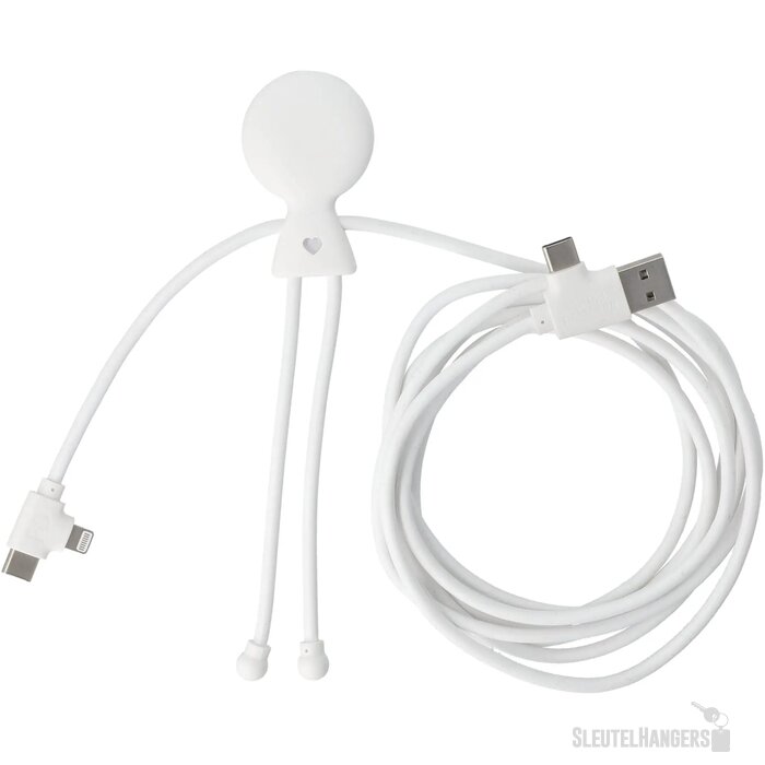 2092 - Xoopar Mr Bio Long 60 W PD Multi Oplaadkabel 2 Meter wit