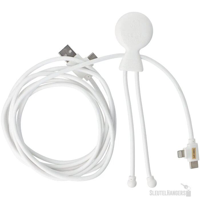 2092 - Xoopar Mr Bio Long 60 W PD Multi Oplaadkabel 2 Meter wit