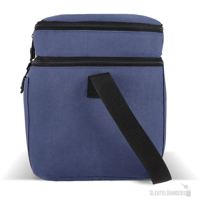 600D gerecycled PET koeltas met twee vakken Blauw