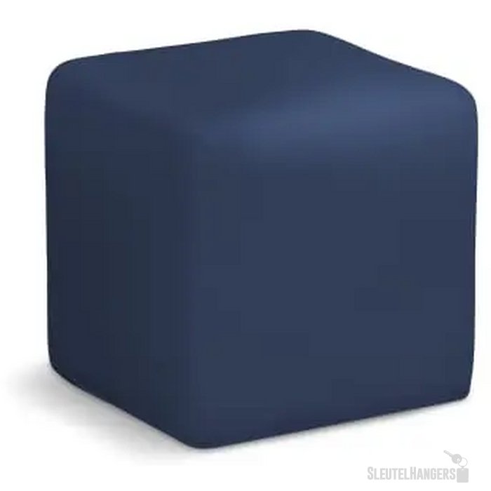 Anti-stress vierkant donkerblauw