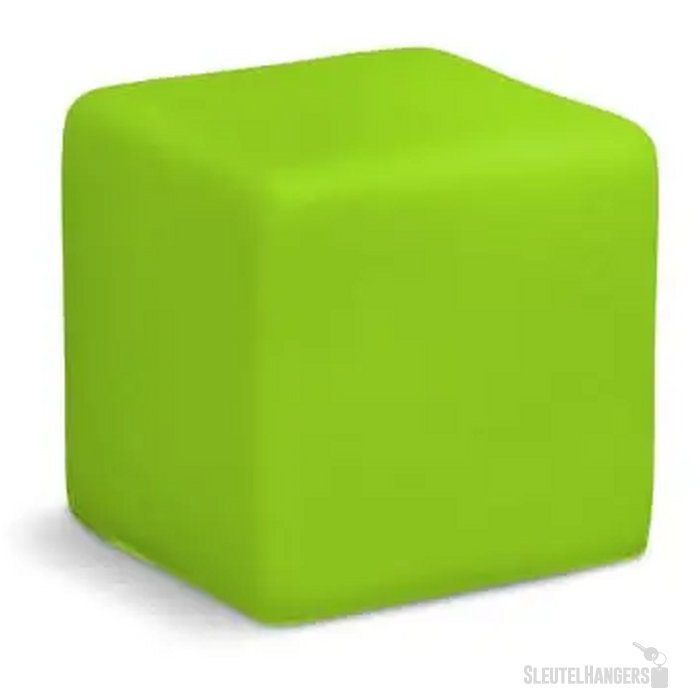 Anti-stress vierkant lichtgroen