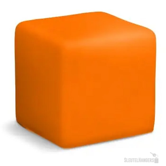 Anti-stress vierkant oranje