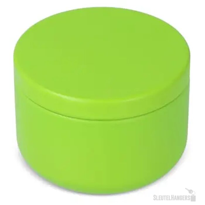 Asana plantaardige kaars in gerecycled blik lichtgroen