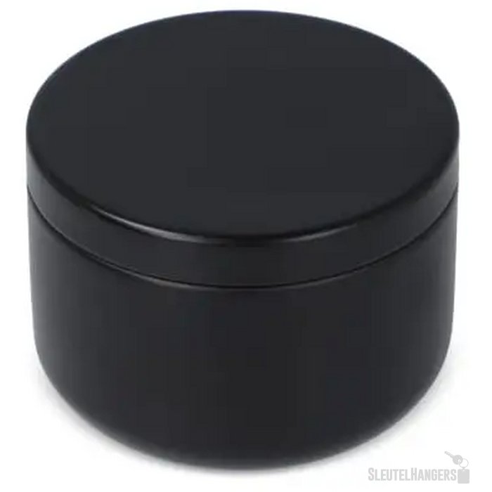 Asana plantaardige kaars in gerecycled blik zwart