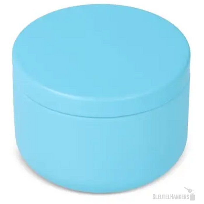 Asana plantaardige kaars in gerecycled blik lichtblauw