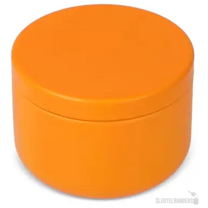 Asana plantaardige kaars in gerecycled blik oranje