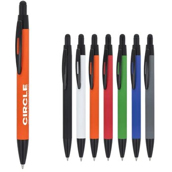 Balpen Alaska soufttouch met stylus R-AL oranje