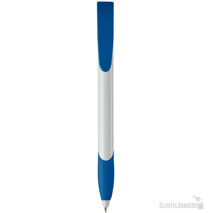Balpen Apollo hardcolour wit / koningsblauw
