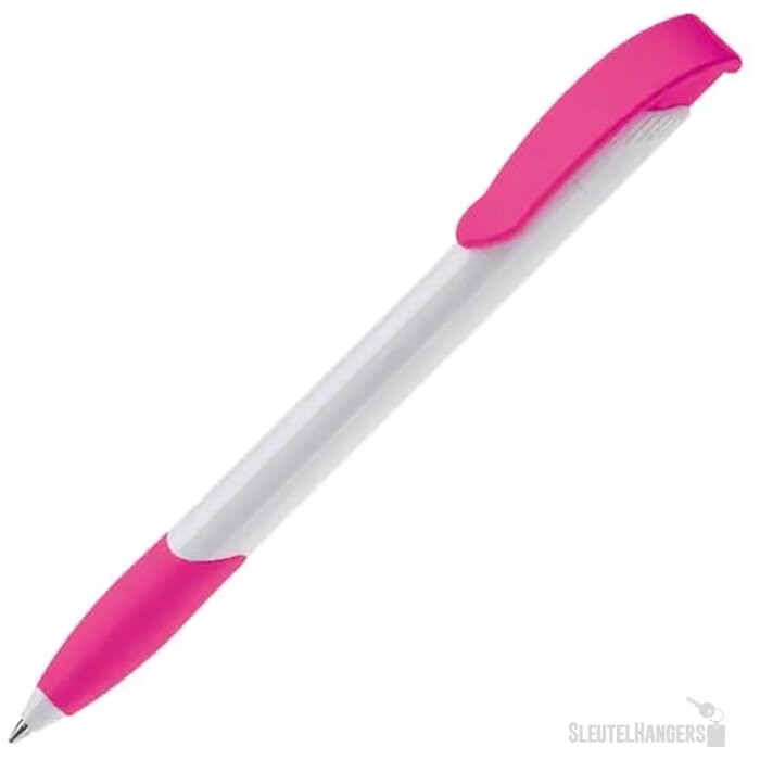 Balpen Apollo hardcolour wit / roze