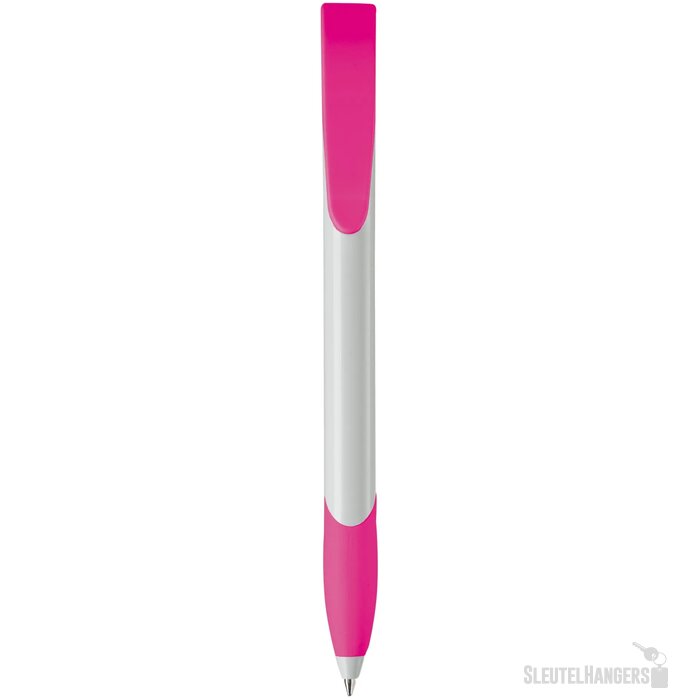 Balpen Apollo hardcolour wit / roze