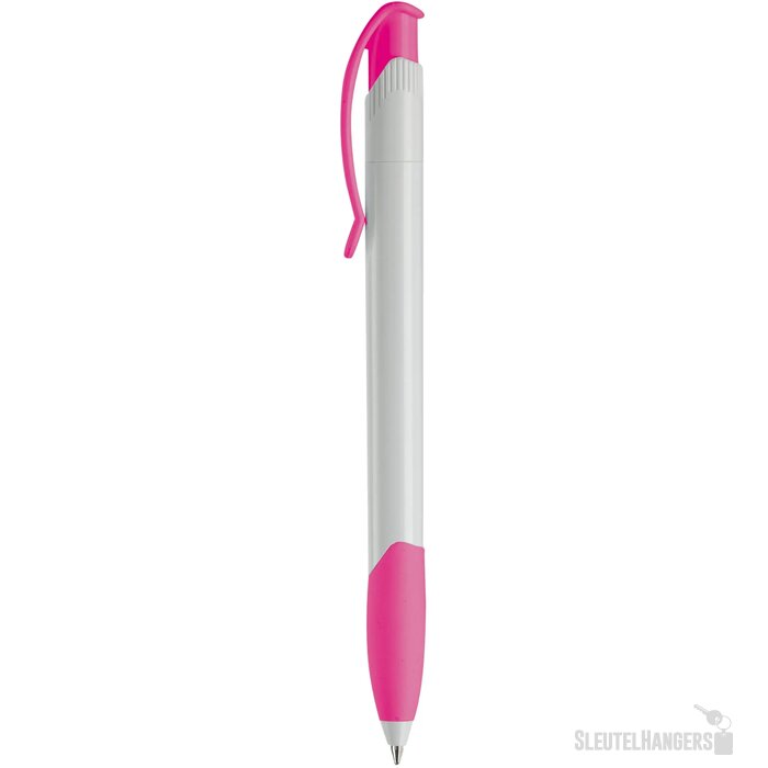 Balpen Apollo hardcolour wit / roze