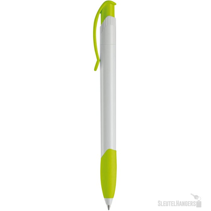 Balpen Apollo hardcolour wit / lichtgroen