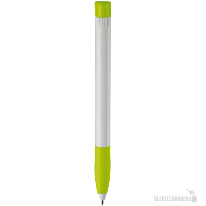 Balpen Apollo hardcolour wit / lichtgroen