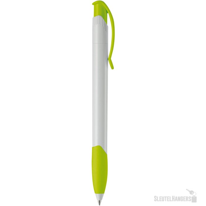 Balpen Apollo hardcolour wit / lichtgroen