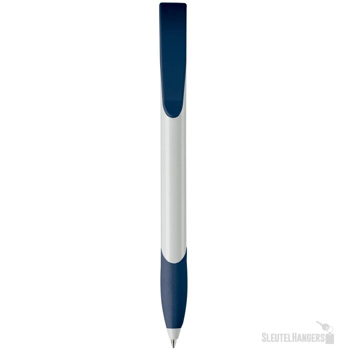 Balpen Apollo hardcolour wit / donkerblauw