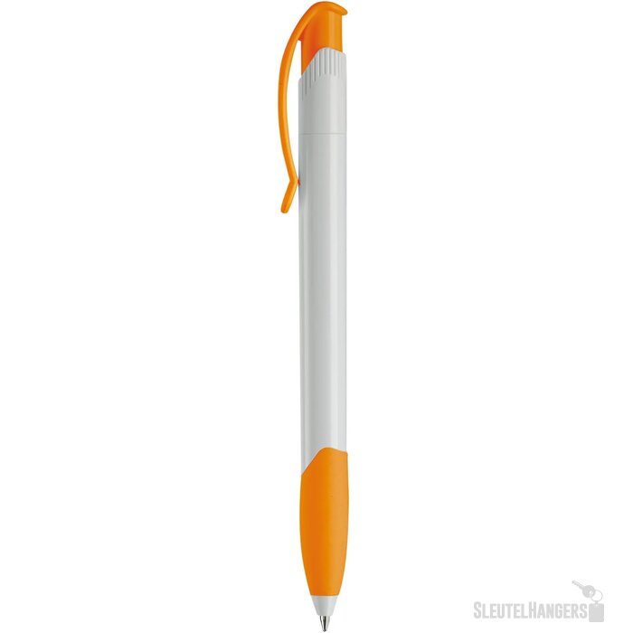 Balpen Apollo hardcolour wit / oranje