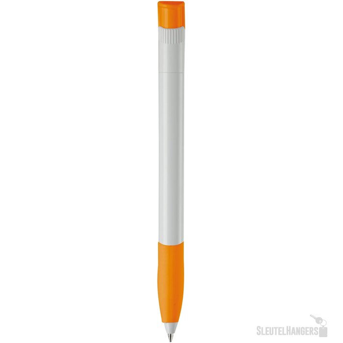 Balpen Apollo hardcolour wit / oranje