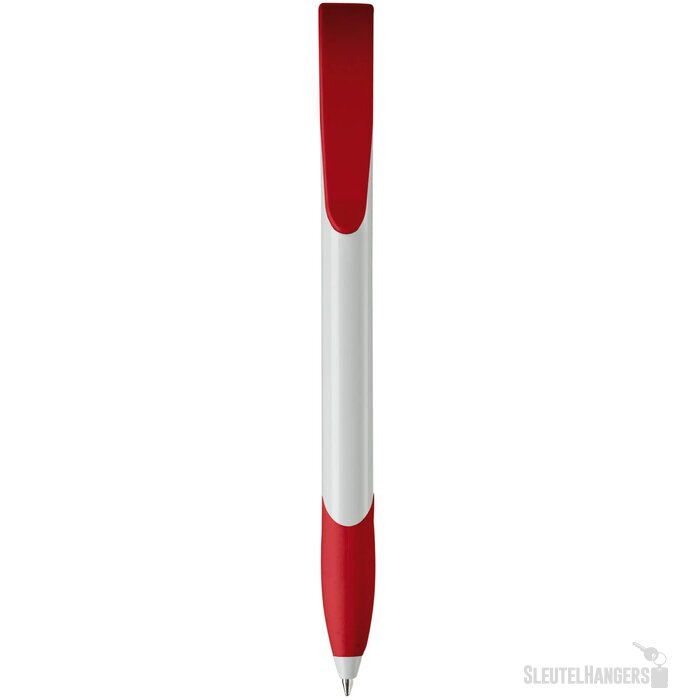 Balpen Apollo hardcolour wit / rood