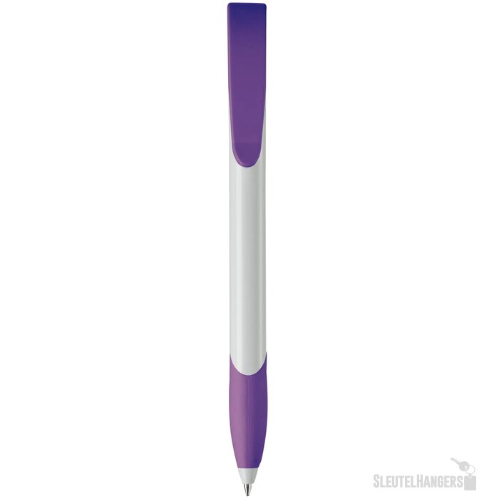 Balpen Apollo hardcolour wit / paars