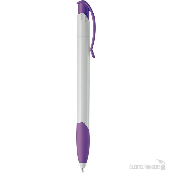 Balpen Apollo hardcolour wit / paars