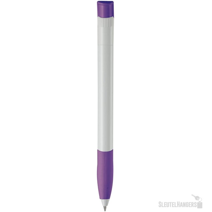 Balpen Apollo hardcolour wit / paars