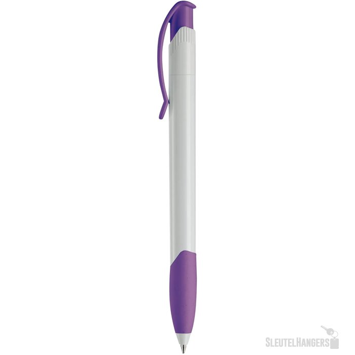 Balpen Apollo hardcolour wit / paars