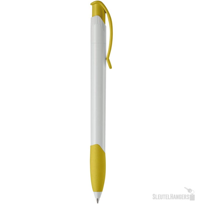 Balpen Apollo hardcolour wit / geel