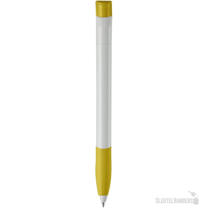 Balpen Apollo hardcolour wit / geel