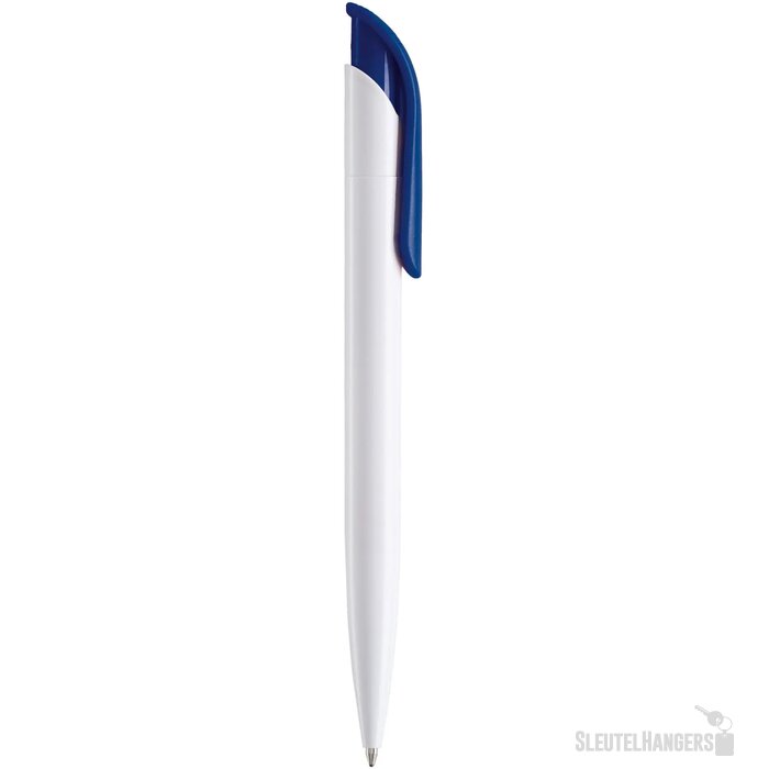 Balpen Atlas hardcolour wit / donkerblauw