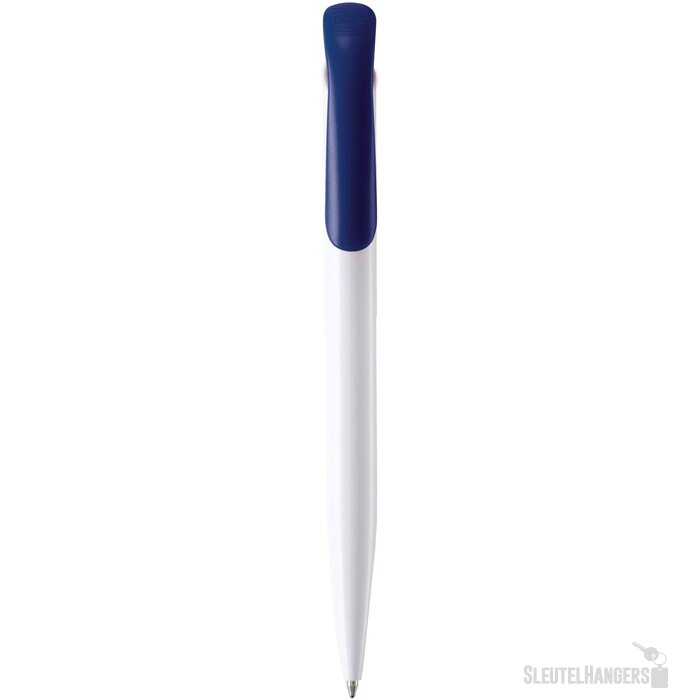 Balpen Atlas hardcolour wit / donkerblauw