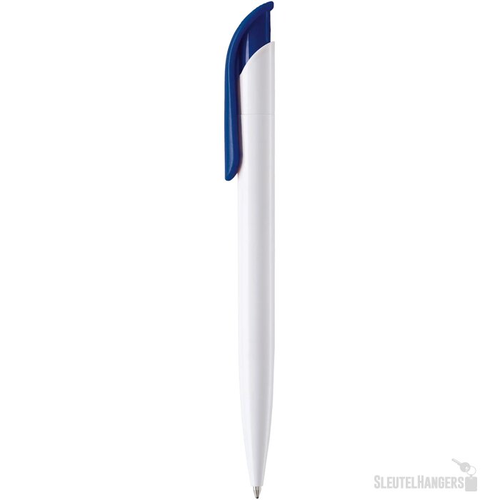 Balpen Atlas hardcolour wit / donkerblauw