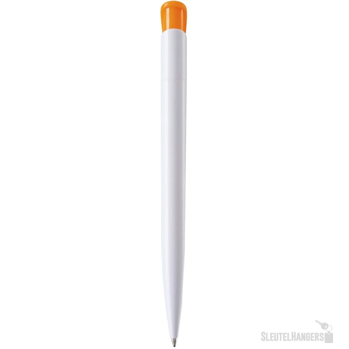 Balpen Atlas hardcolour wit / oranje