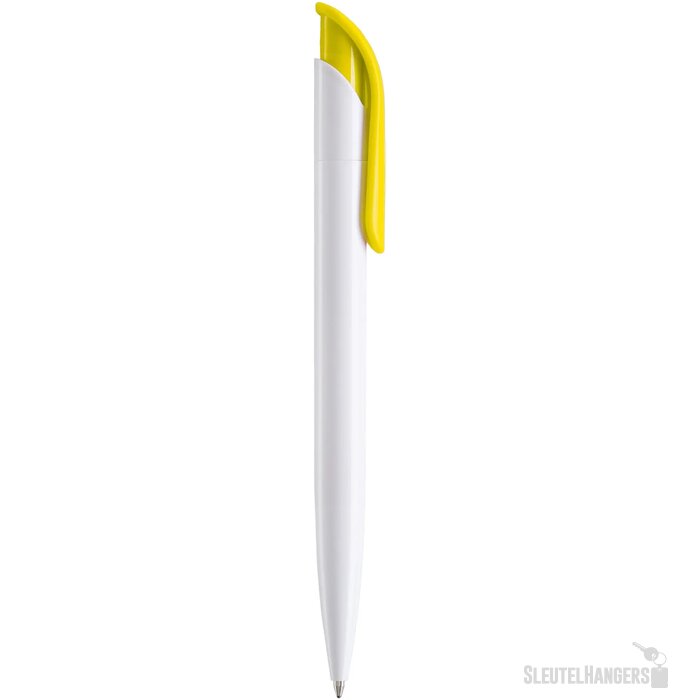 Balpen Atlas hardcolour wit / geel