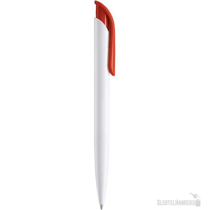Balpen Atlas hardcolour wit / rood