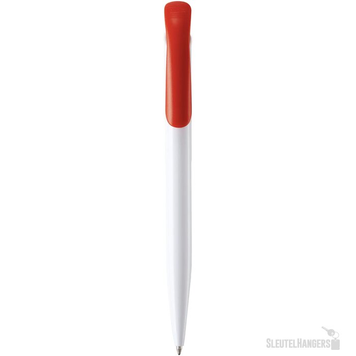 Balpen Atlas hardcolour wit / rood