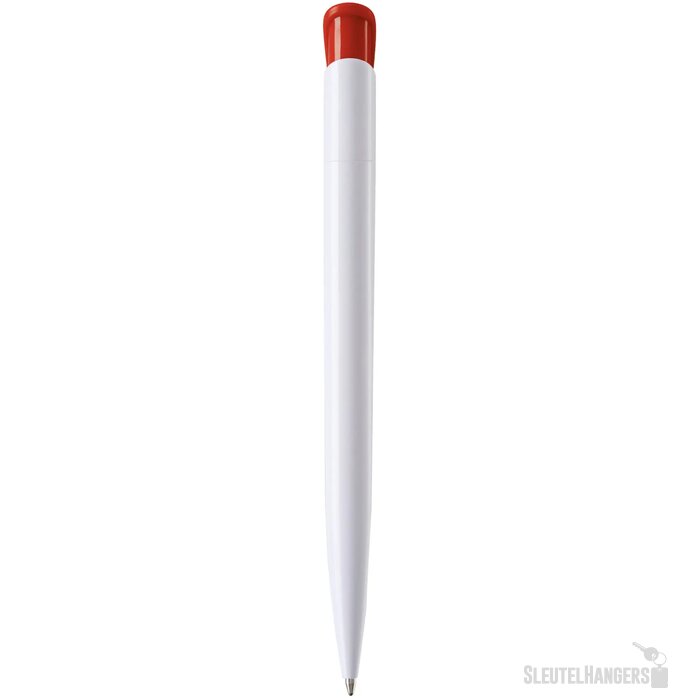 Balpen Atlas hardcolour wit / rood