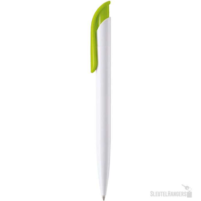 Balpen Atlas hardcolour wit / lichtgroen