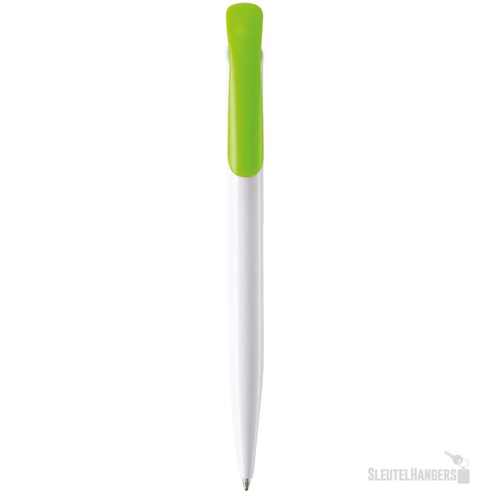 Balpen Atlas hardcolour wit / lichtgroen