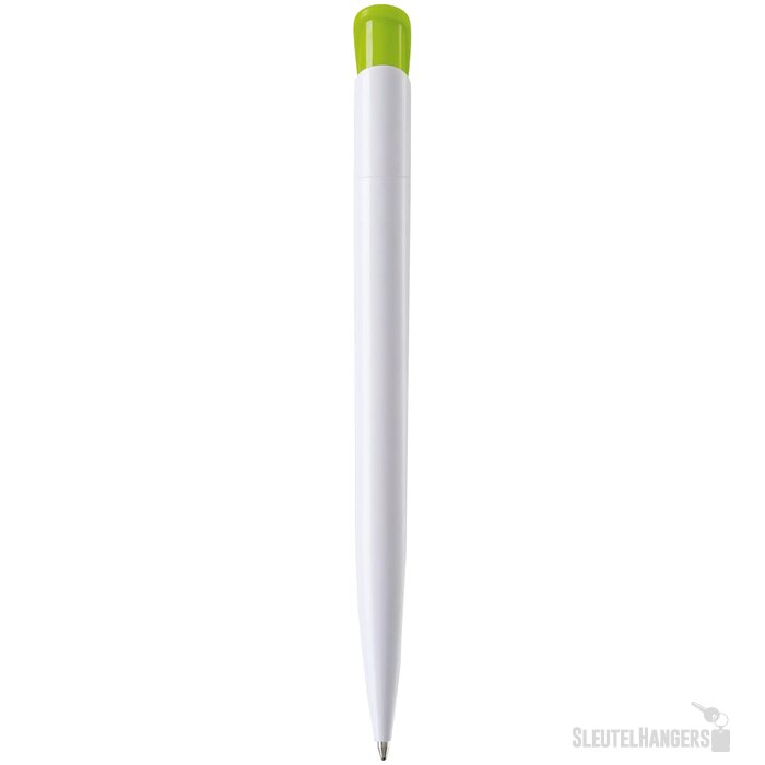 Balpen Atlas hardcolour wit / lichtgroen