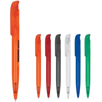 Balpen Atlas transparant transparant / oranje