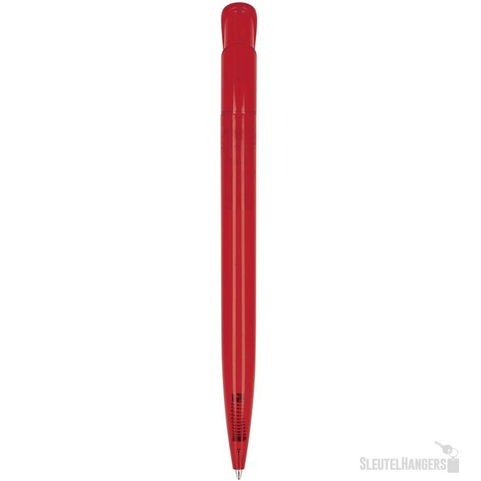 Balpen Atlas transparant transparant / rood