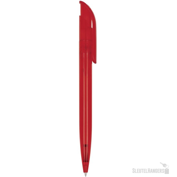 Balpen Atlas transparant transparant / rood