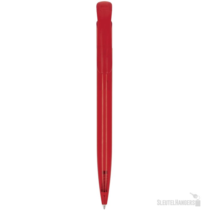Balpen Atlas transparant transparant / rood