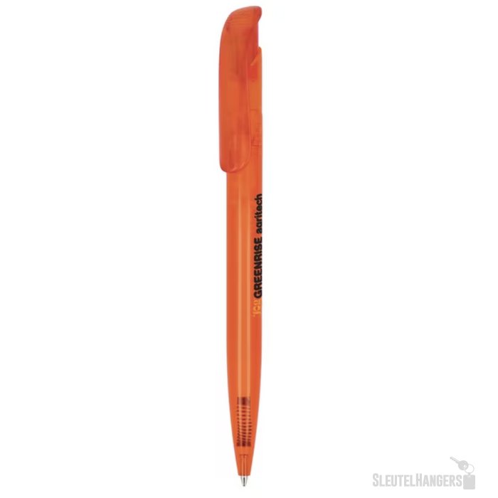 Balpen Atlas transparant transparant / oranje