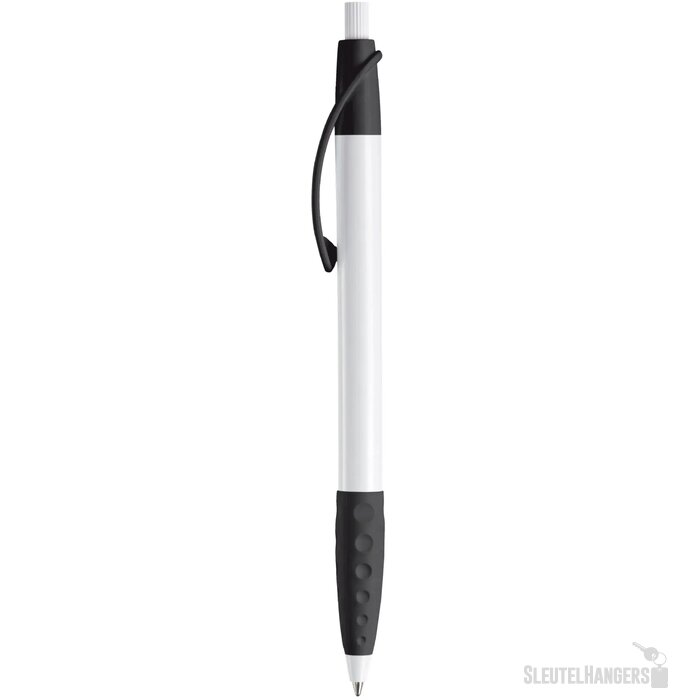 Balpen Cosmo grip hardcolour wit / zwart