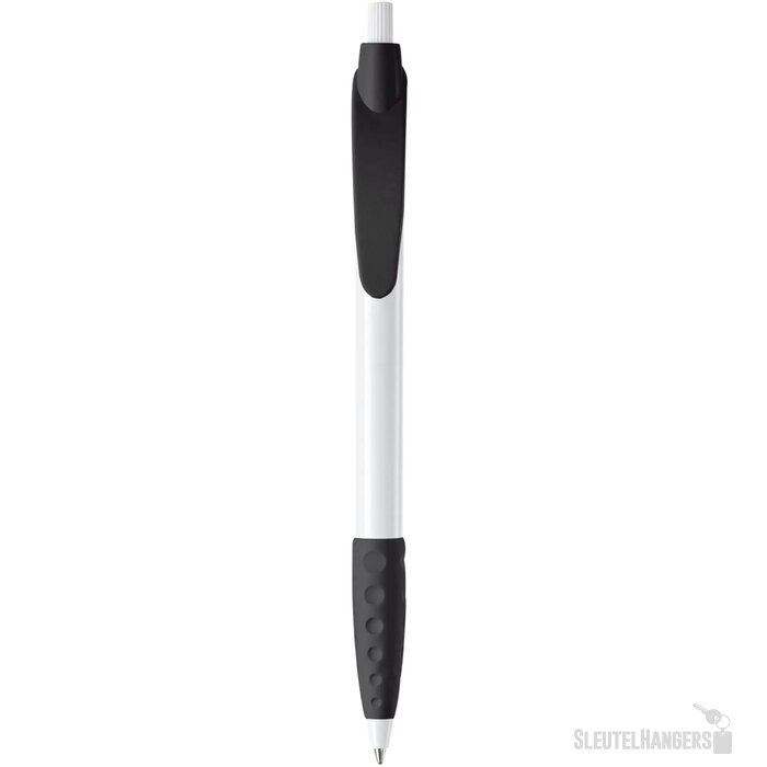Balpen Cosmo grip hardcolour wit / zwart